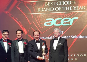 Acer mendapat Anugerah sebagai Pilihan Terbaik dalam jenama IT!