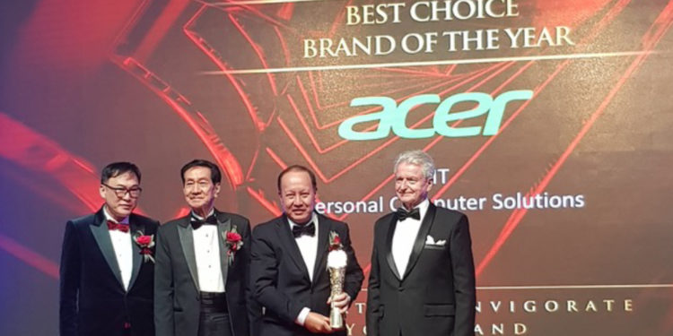 Acer mendapat Anugerah sebagai Pilihan Terbaik dalam jenama IT!