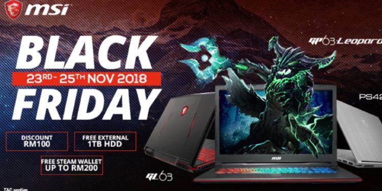 MSI Buat Promotion Black Friday dan Beli barangan MSI percuma game COD Black OPS 4!