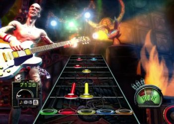 Main Game Fighting Dengan Controller Guitar Hero