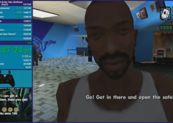 Speedrunner cuba untuk habiskan GTA San Andreas manakala viewers aktifkan cheat code untuk menghalangnya!