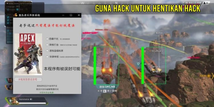 Hacker Apex Legends Cina ini buat cheat program sendiri untuk membanteras cheaters lain!