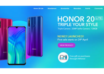 HONOR 20 Lite berada di pasaran Malaysia pada 24 April dengan harga RM949!