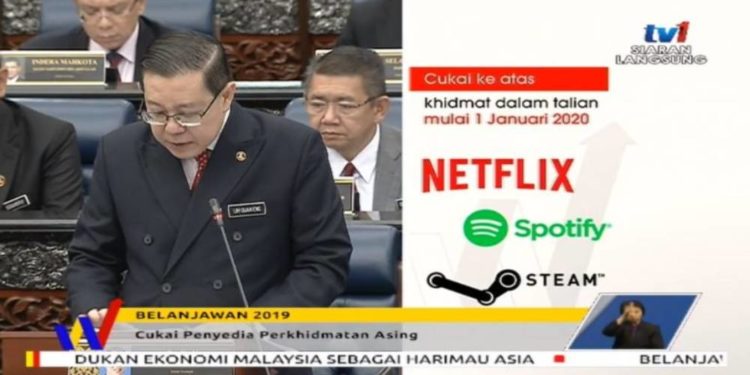 Kerajaan akan kenakan cukai 6% untuk Netflix, Spotify, Steam dan servis perkhidmatan digital lain!