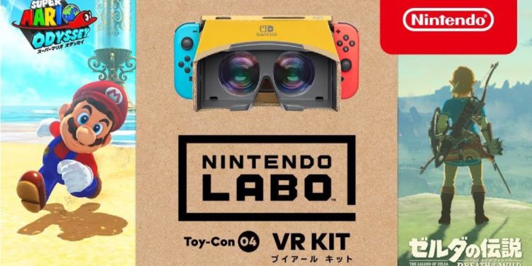 Super Mario Odyssey dan The Legend of Zelda: Breath of the Wild dapat digunakan di Nintendo Labo VR-kit