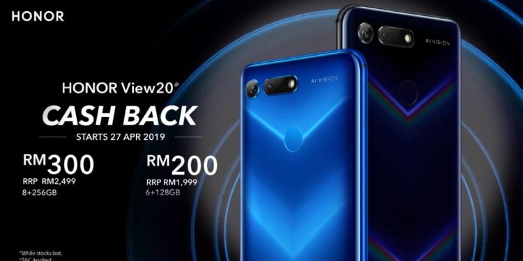 Rebat tunai bagi pembelian HONOR View20 telah bermula!