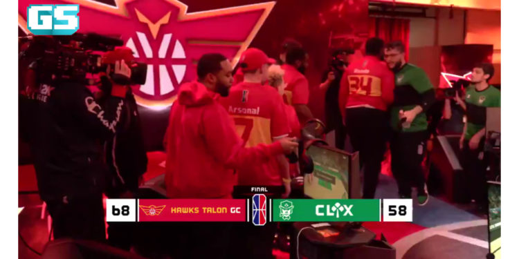 Sesi pergaduhan pertama di liga e-sports NBA 2K!
