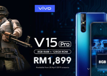 Vivo V15 Pro 8GB RAM boleh didapati bermula 20 April 2019 dengan harga RM1,899!