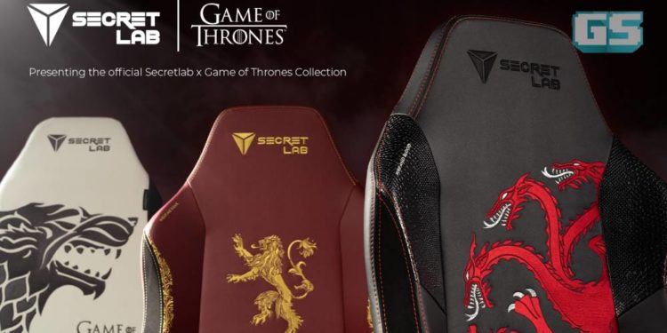 HBO dan Secret Lab bekerjasama untuk menghasilkan Kerusi Gaming Berkonsep Games Of Thrones