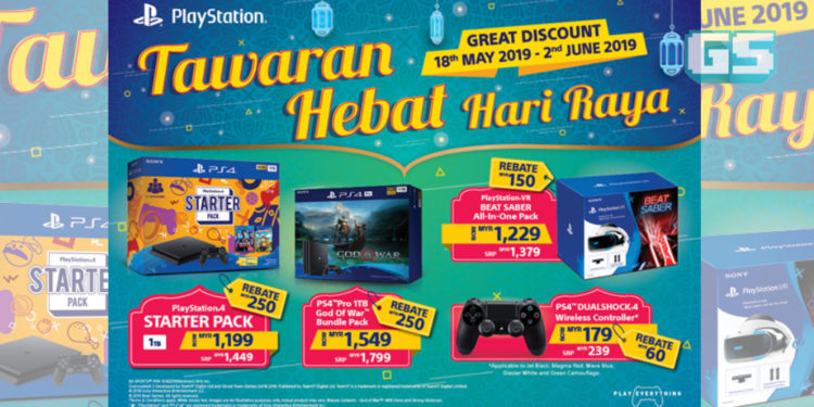 Tawaran Hebat PlayStation 4 sempena Hari Raya bermula 18 Mei sehingga 2 Jun 2019!