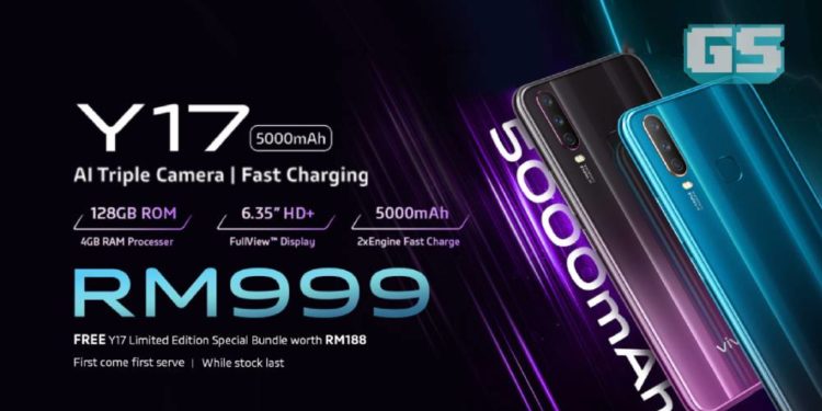 Pre-Order Vivo Y17 Semua Dengan Kamera Triple AI Terbaru ini Bermula dari 4 Mei 2019