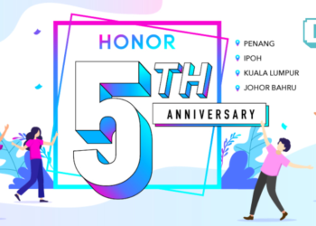 Jom ke Ipoh untuk HONOR 5th Anniversary Fan Experience! Dan Berpeluang Membawa Pulang Hadiah Bernilai Sehingga RM10,000 !!