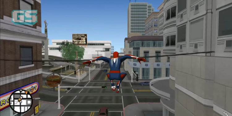 Mod Spider-Man PS4 di dalam GTA San Andreas!
