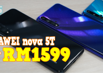Huawei nova 5T dengan Pemproses Kirin 980+8GB Ram berharga RM1599 sahaja!