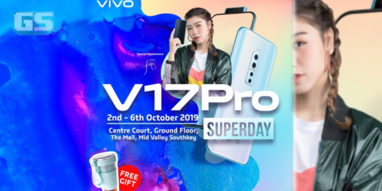 Jom beramai-ramai memeriahkan Vivo V17 Pro Superday di Mid Valley Southkey, Johor hujung minggu ini!