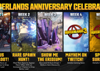 Raikan Ulang Tahun ke-10 Borderlands disambungkan dengan acara “Show Me The Eridium” di Borderlands 3!