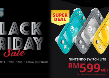 Gamers Hideout mengadakan promosi Black Friday istimewa! Dapatkan Nintendo Switch Lite pada harga eksklusif RM599!