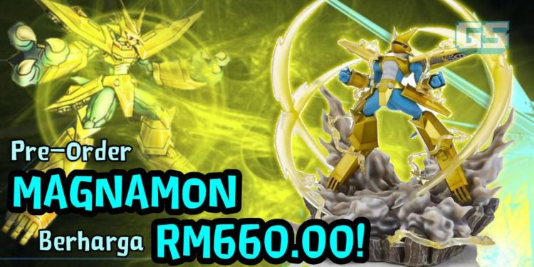 Pra-pembelian Model Figurin Digimon Royal Knights MAGNAMON dari King Studio berharga RM660!!