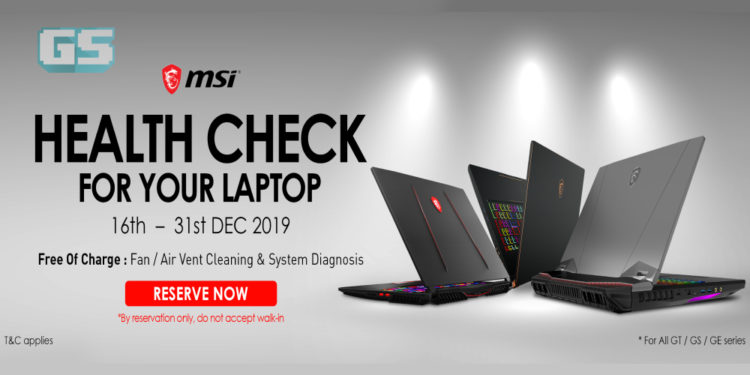 Pengguna MSI layak menerima Health Check PERCUMA! Mari jaga kesihatan laptop kesayangan!