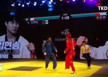 Pelik tapi benar! Penambahan HEALTH BAR di kejohananan Taekwondo mengubah acara seperti “fighting game!”