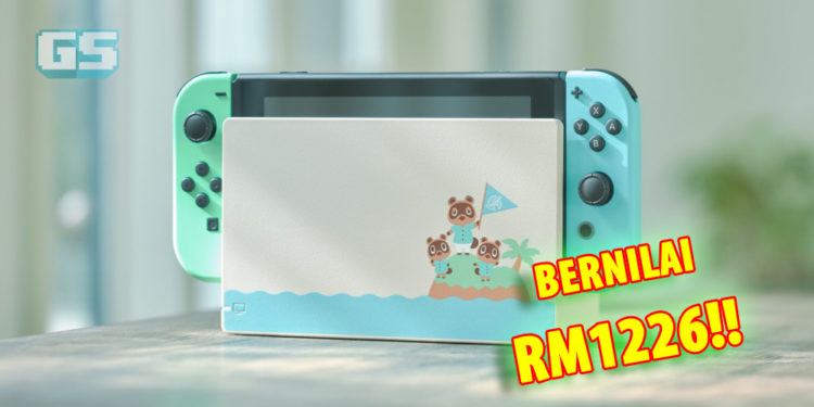 Santai bersama Nintendo Switch eksklusif rekaan Animal Crossing: New Horizons!
