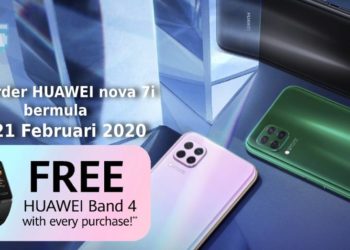 Pre-Order Huawei Nova 7i yang berharga hanya RM1,099 dan dapatkan Huawei Band 4 Percuma!!