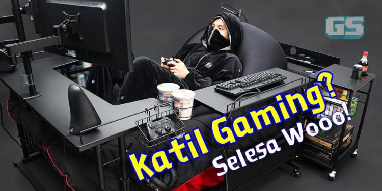 Malas nak bangun dari main game? Ini dia KATIL GAMING~ yang diimpikan semua gamers kental