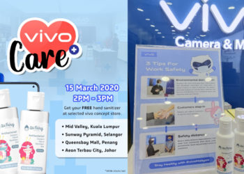 Cegah penyakit! Dapatkan “HAND SANITIZER” percuma oleh Vivo Malaysia pada ahad ini!