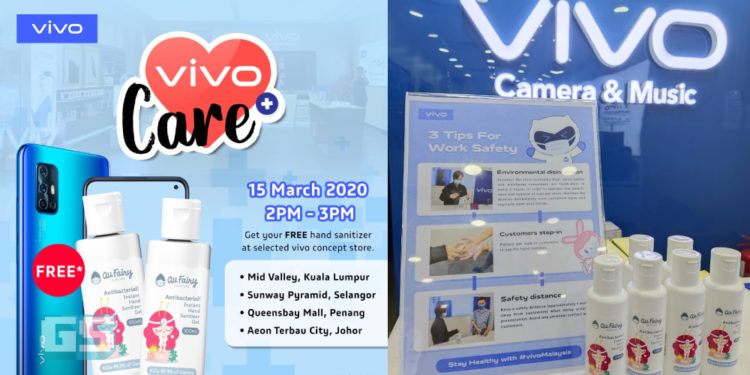 Cegah penyakit! Dapatkan “HAND SANITIZER” percuma oleh Vivo Malaysia pada ahad ini!