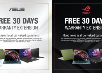 ASUS Service Warranty anda akan Dilanjutkan jika tamat dalam tempoh PKP!