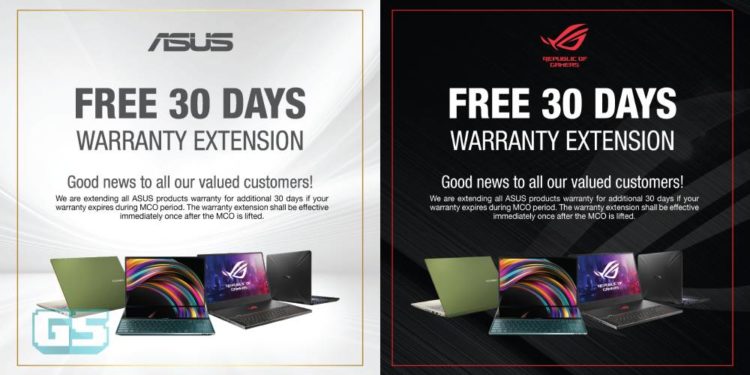 ASUS Service Warranty anda akan Dilanjutkan jika tamat dalam tempoh PKP!