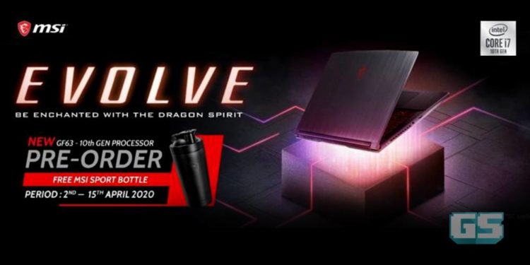 Pre-order MSI GF63 THIN 10th Gen Intel CPU kini bermula!