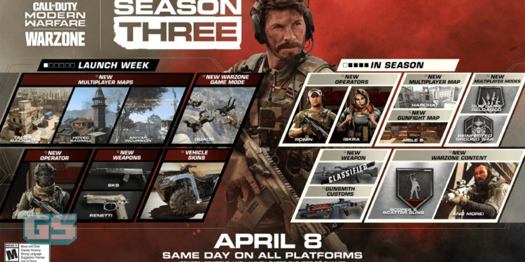 Info penuh untuk Call of Duty: Modern Warfare Season 3! Operator baru, Senjata baru, Peta baru!