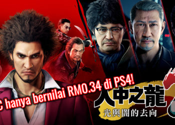 Harga hanya RM0.39 sen!! Dapatkan DLC Hikari to Yami no Yukue sekarang untuk Yakuza 7: Like a Dragon di PS4!