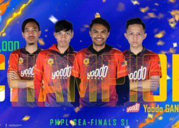 The One and Only Yoodo Gank membawa pulang RM130 ribu sebagai Juara di PMPL SEA FINAL S1