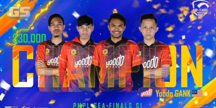 The One and Only Yoodo Gank membawa pulang RM130 ribu sebagai Juara di PMPL SEA FINAL S1