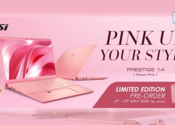MSI Prestige 14 Rose Pink dibuka untuk Pre-Order bermula 4 Mei 2020 ini!