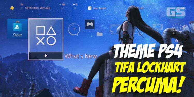 Tema PlayStation 4 TIFA LOCKHART dari FINAL FANTASY VII REMAKE kini dah boleh muat turun!