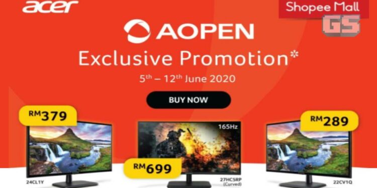 AOpen monitor oleh ACER membuka lebih banyak pilihan pada harga serendah RM289!