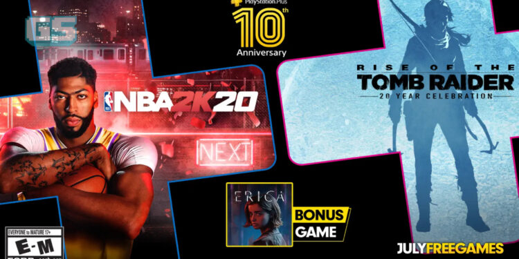 Game free PlayStation Plus untuk Julai didedahkan! NBA 2K20, Rise of the Tomb Raider & Erica!