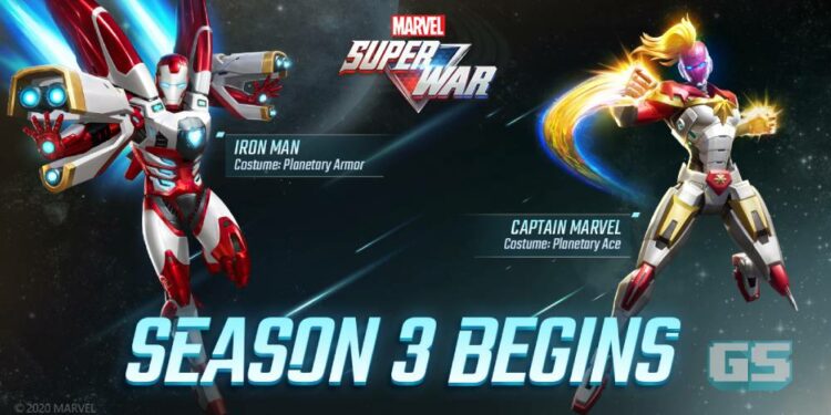 MARVEL Super War Season 3 bermula dengan Original Space War Armor untuk Iron Man dan Captain Marvel!