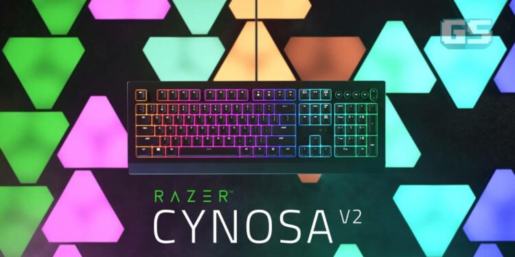 Bermain dengan cara anda dengan pencahayaan RGB disesuaikan per-kunci dan kawalan media khusus pada Razer Cynosa V2