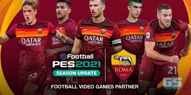 PES 2021 SEASON UPDATE akan termasuk AS Roma!!