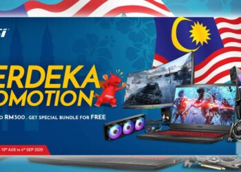 MSI tengah SALE! Laptop & Komponen untuk didapati sempena bulan KEMERDEKAAN ini!