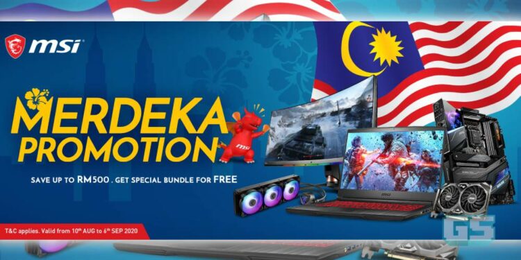 MSI tengah SALE! Laptop & Komponen untuk didapati sempena bulan KEMERDEKAAN ini!
