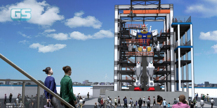 Gundam sebenar setinggi 60 kaki mengambil langkah pertama dalam ujian berjalan!