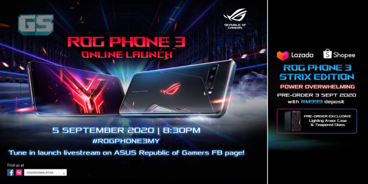 Pra-pesan ASUS ROG Phone 3 Strix Edition sekarang untuk RM999! Bakal dilancarkan 5 September 2020!