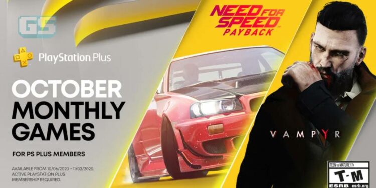 Need for Speed: Payback dan Vampyr PERCUMA dalam game PS Plus bulan Oktober ini!