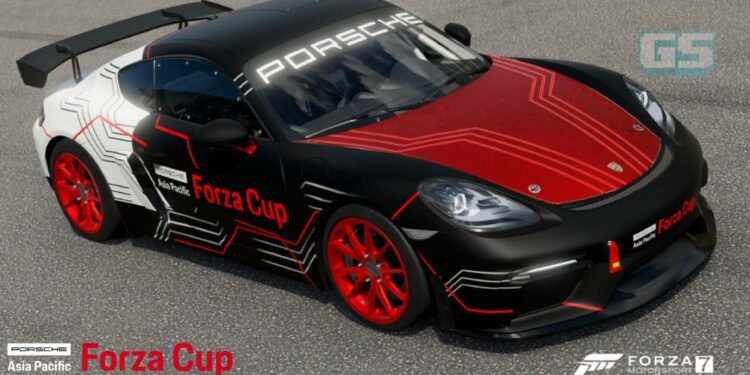 Pemenang dari Australia menjulang trofi Porsche Asia Pacific Forza Cup pertama!