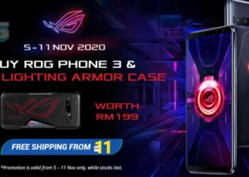 Beli ROG Phone 3 dan dapatkan ROG Lighting Armor Case Percuma!